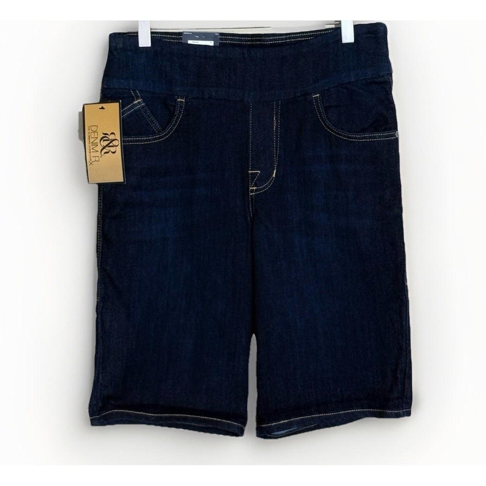 Rock & Republic Womens 12 Fever Pull On Denim Rx Bermuda/Capri Jeans NWT NEW